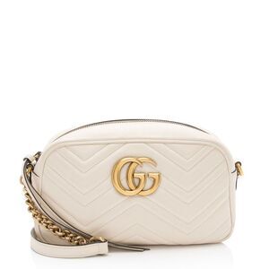Gucci Matelasse Leather GG Marmont Small Camera Bag